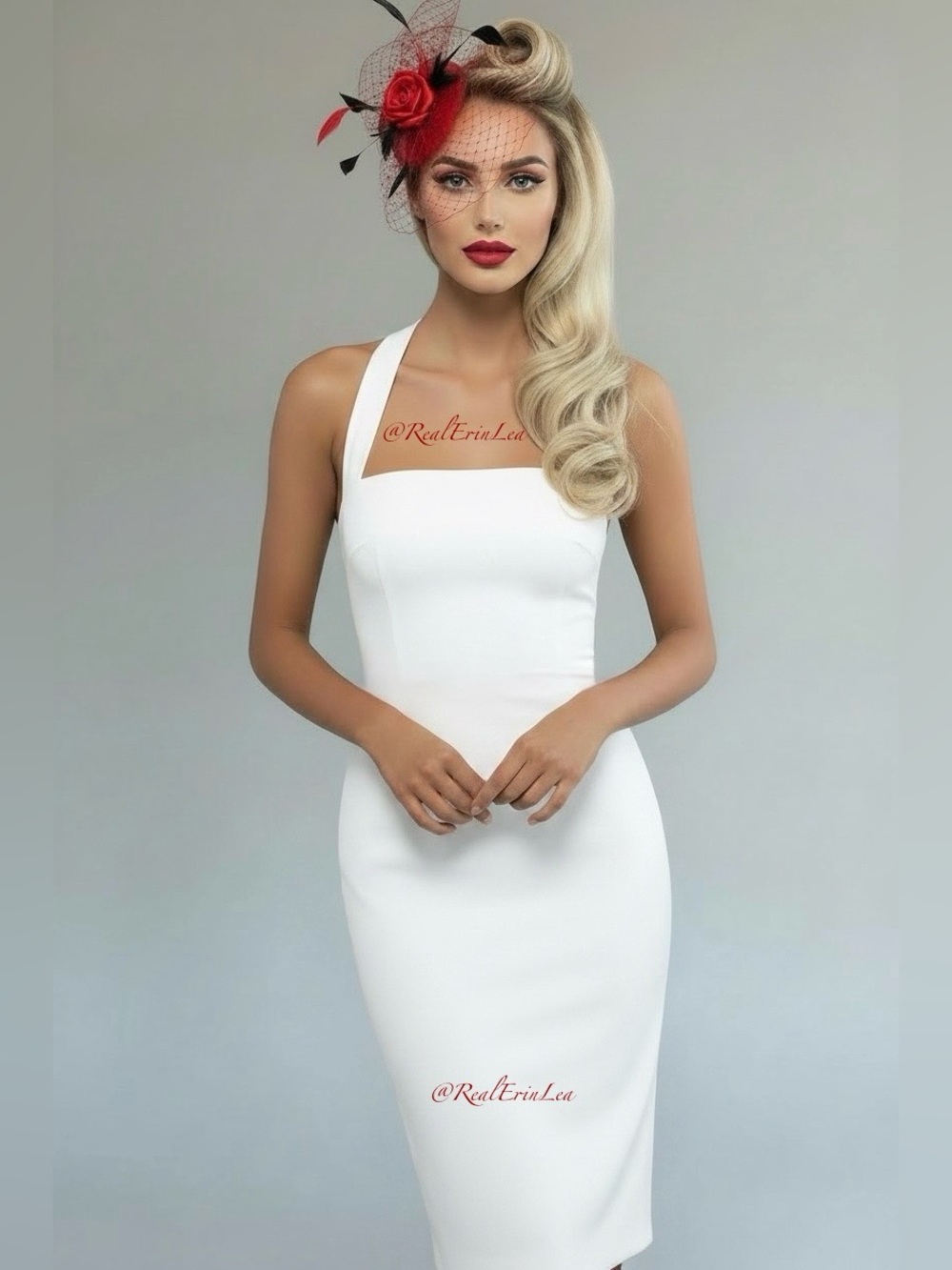 Black Halo Bryson White Sheath Dress Crisscross Back Bodycon 6